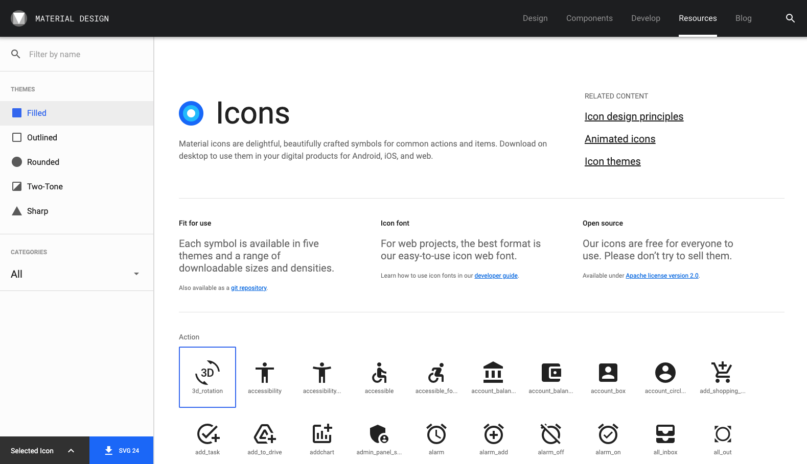 多達2000種Google material icon免費使用 BFA 簡報