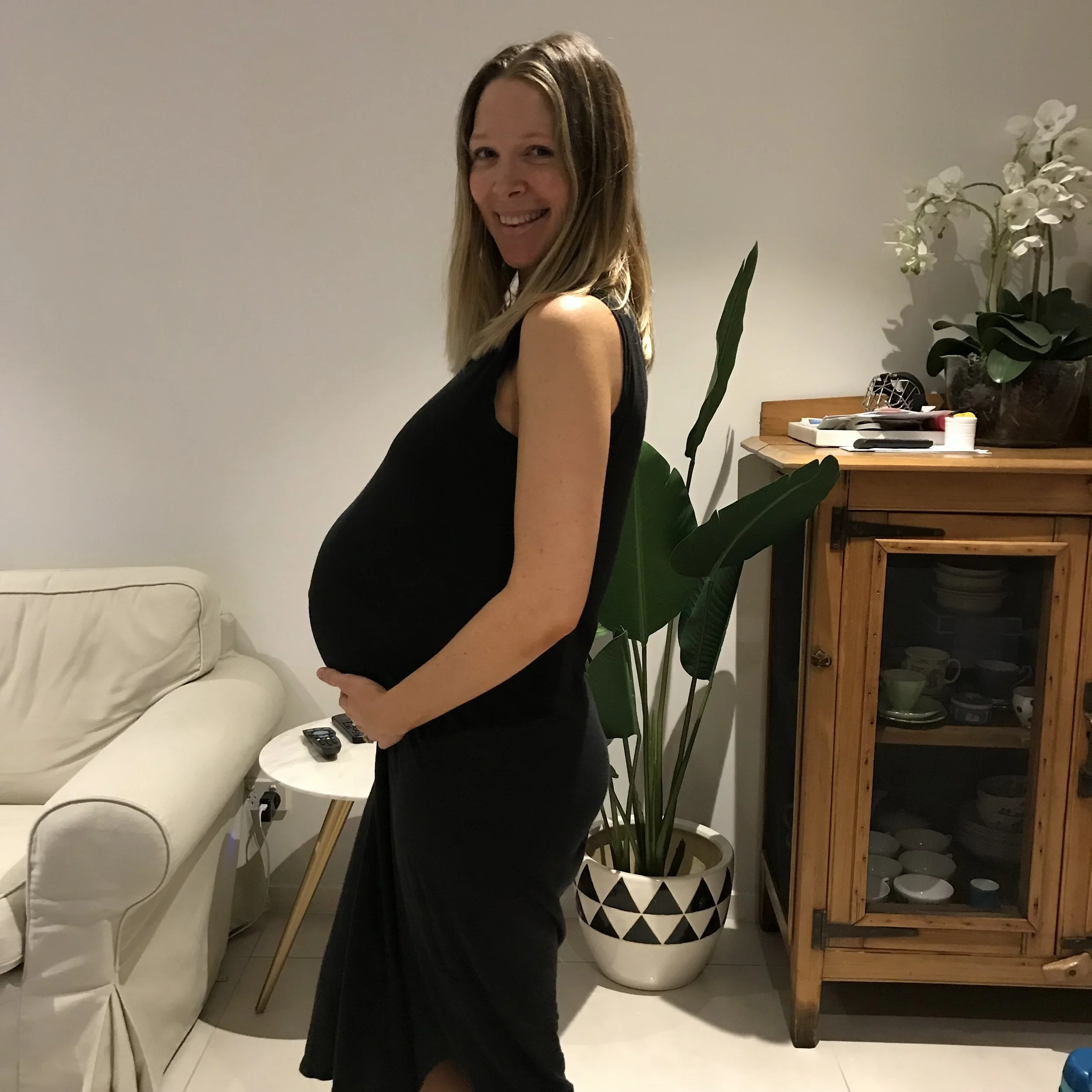 The night before Valentina was born.