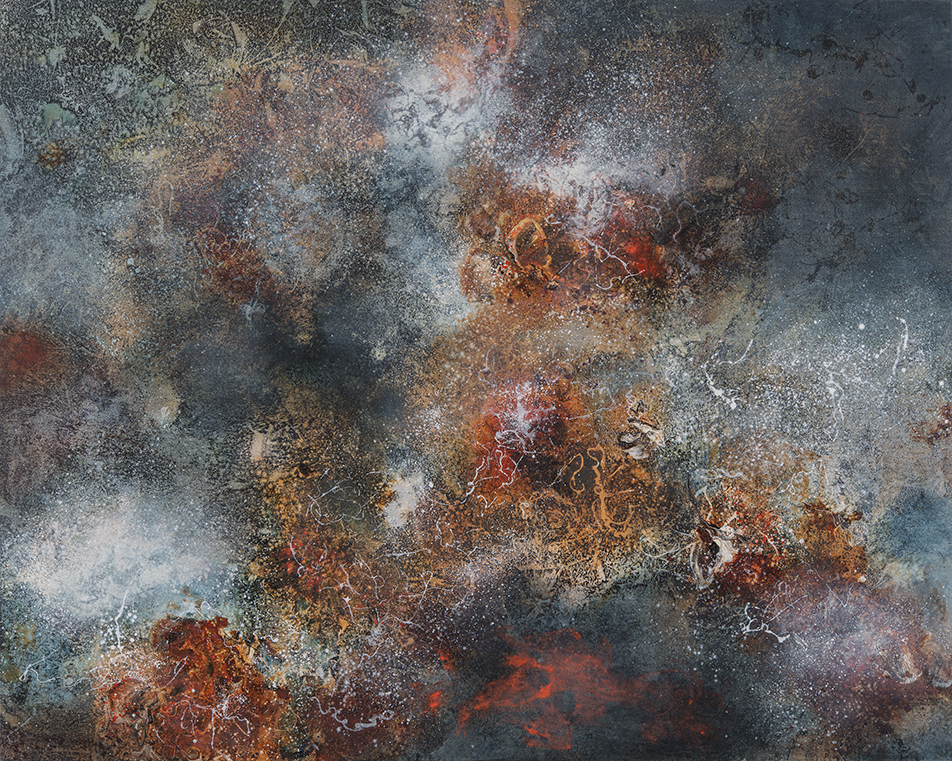 SOLD - IoneParkinRWA,Birth of Galaxies,oil & synthetic resin on canvas,102x127cm.jpg