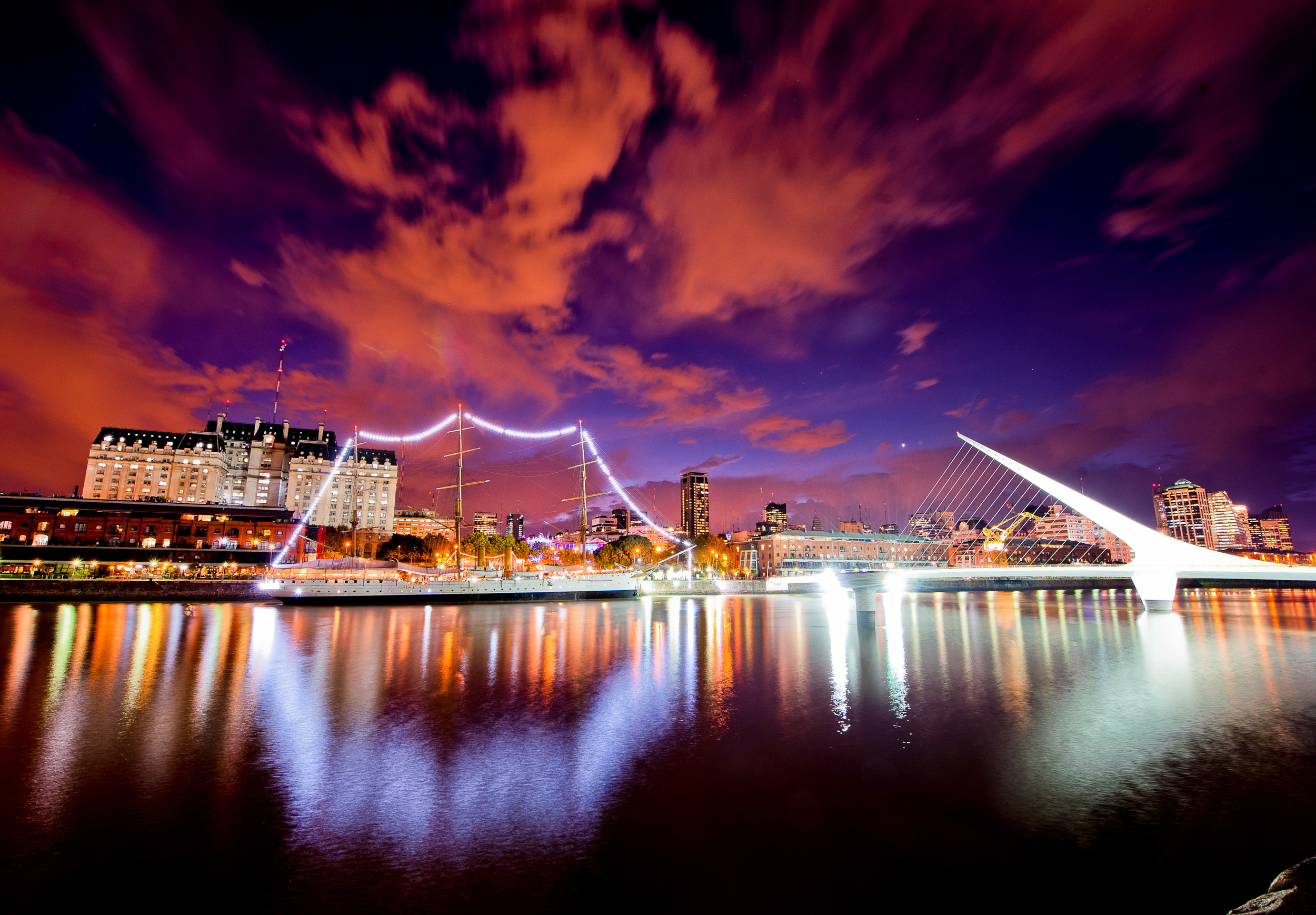 Photo of the Libertad ship in Argentina for Conde Nast magazine