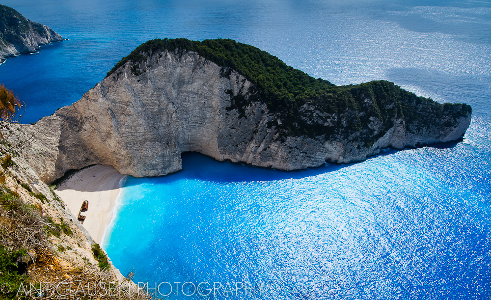 photo of shipwrecks bay zakynthos island greece