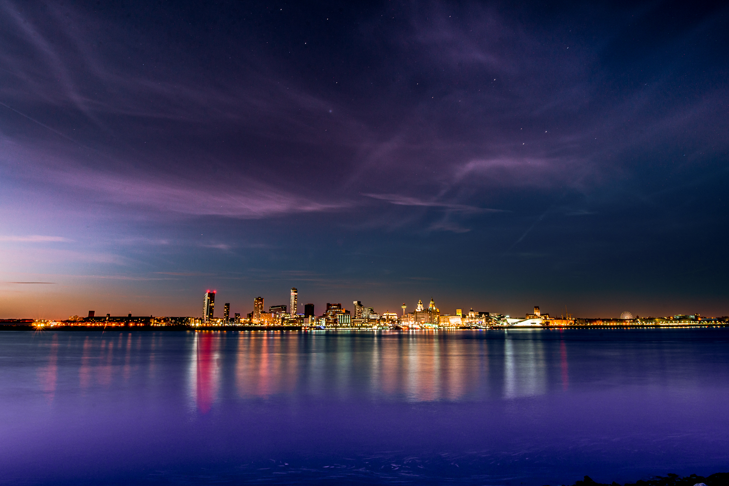 liverpool skyline photograph of the three graces albert dock