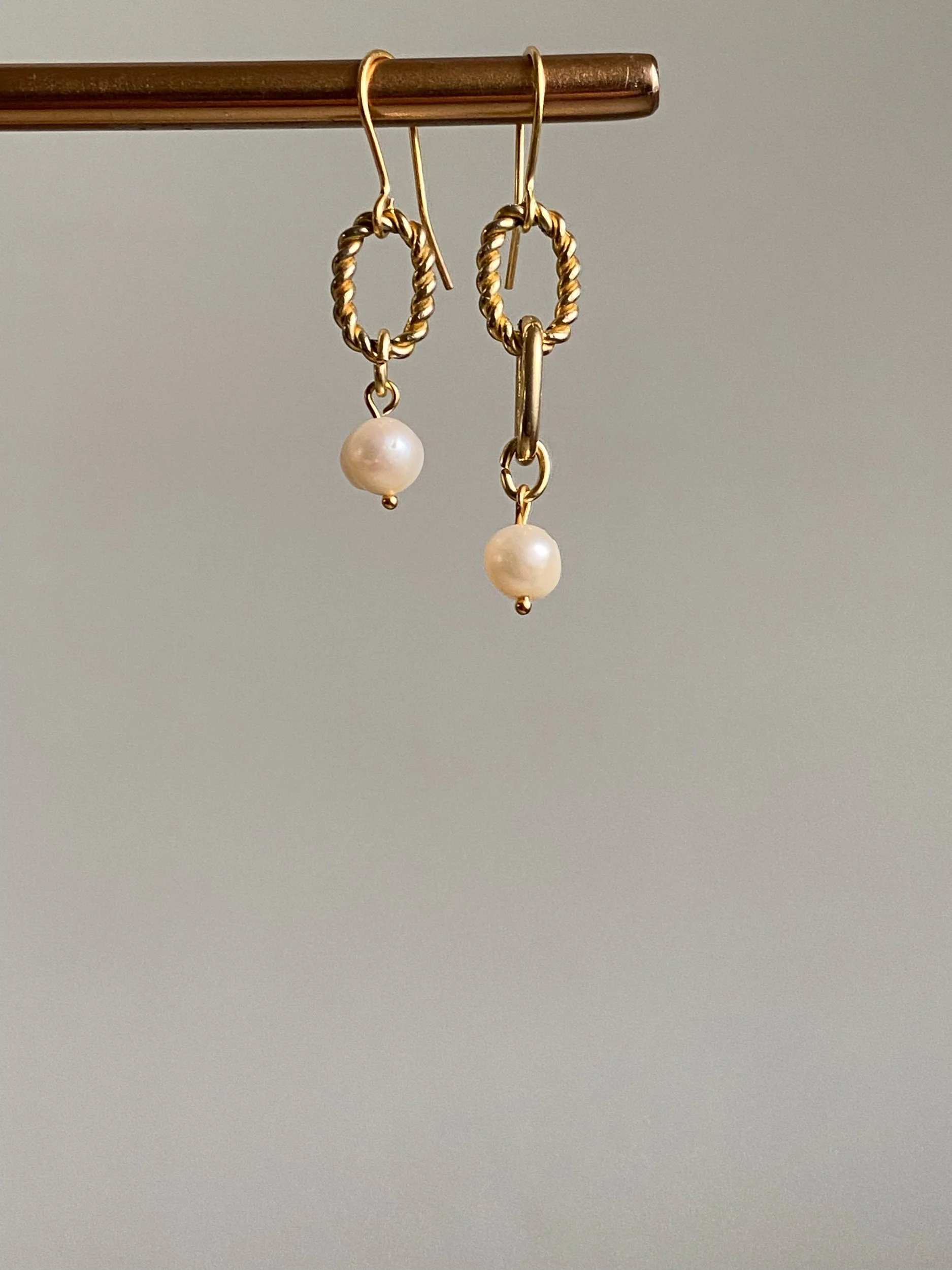 Fun odd short earrings