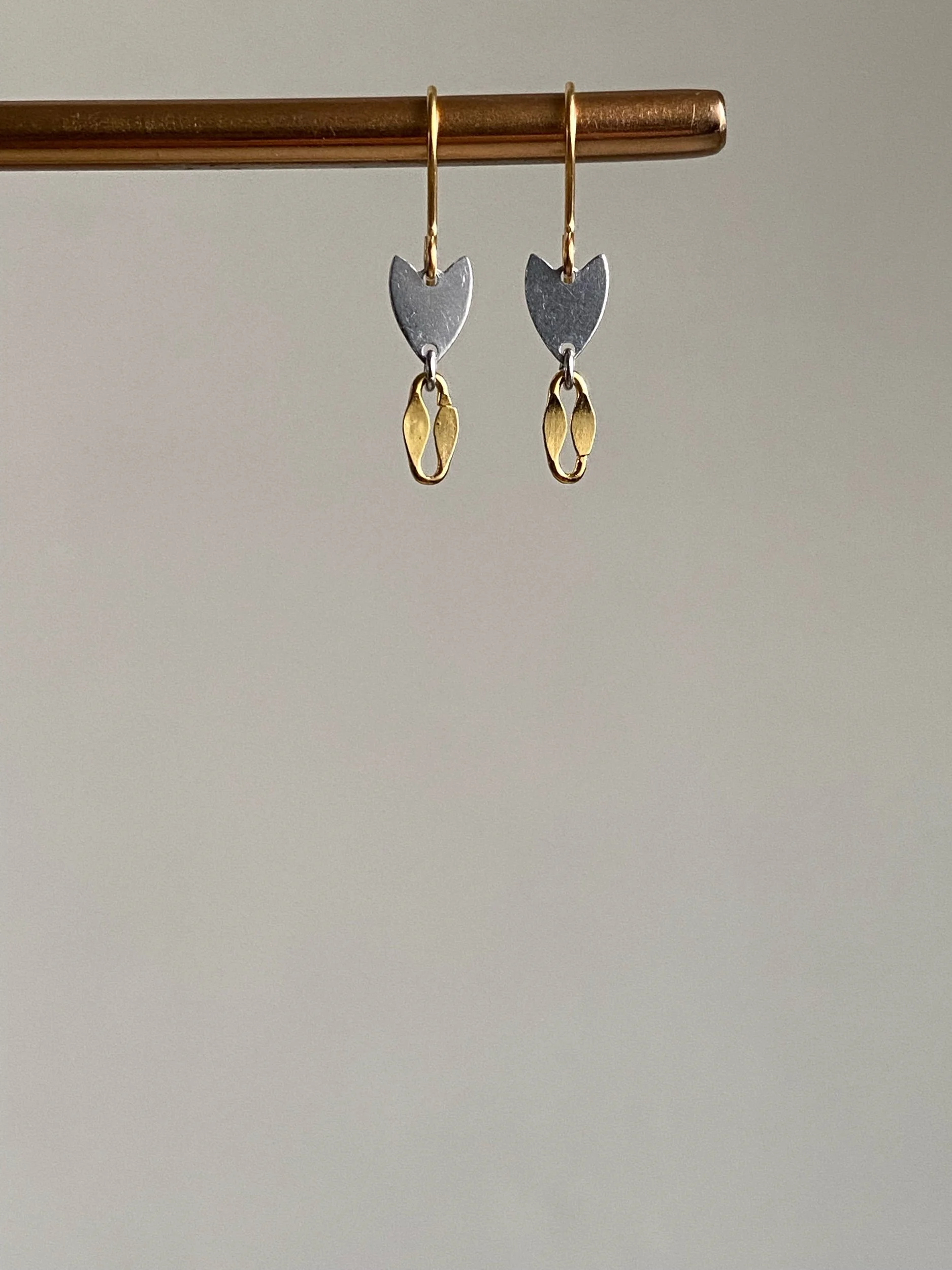 Little 2-tone earrings