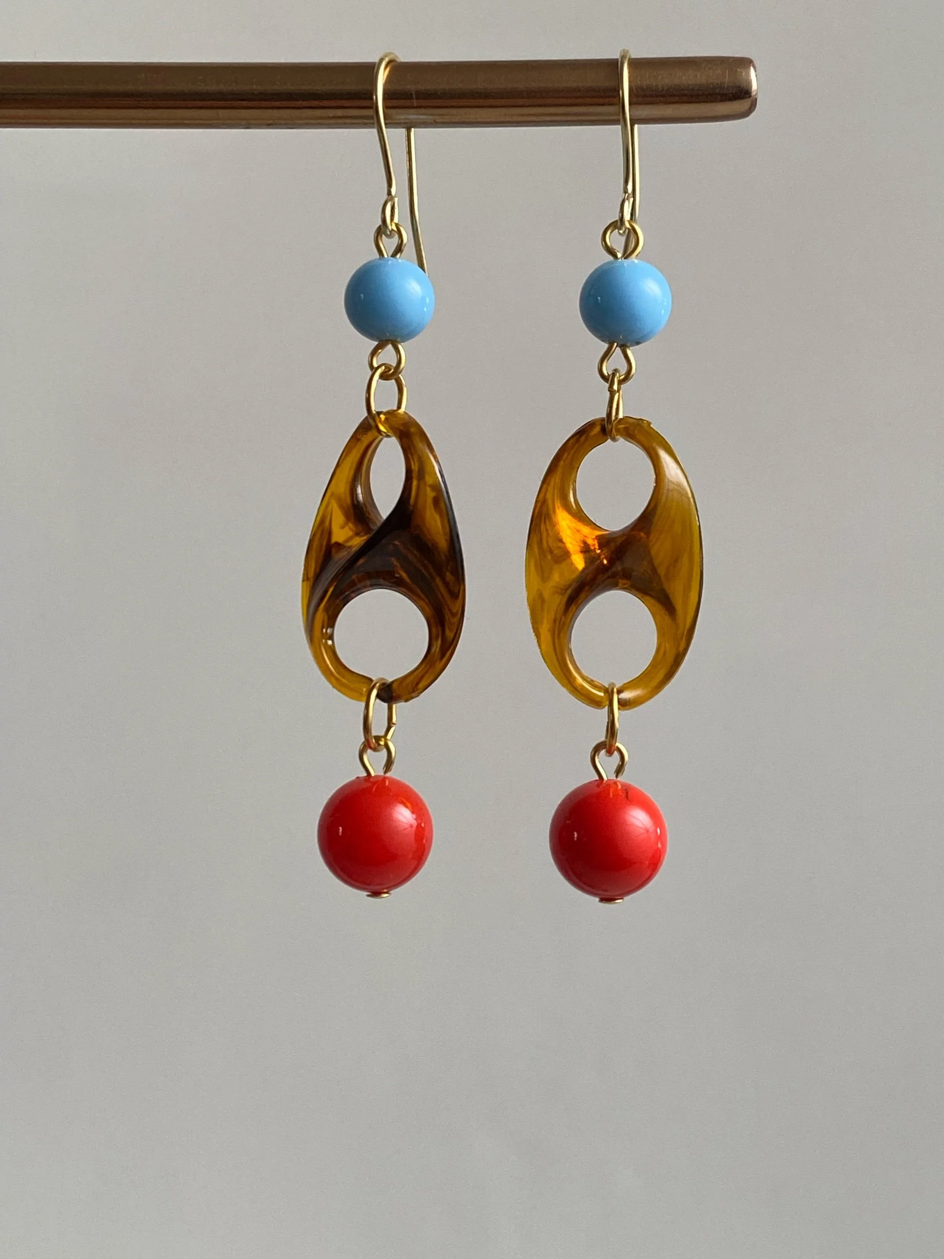 Fun colourful earrings