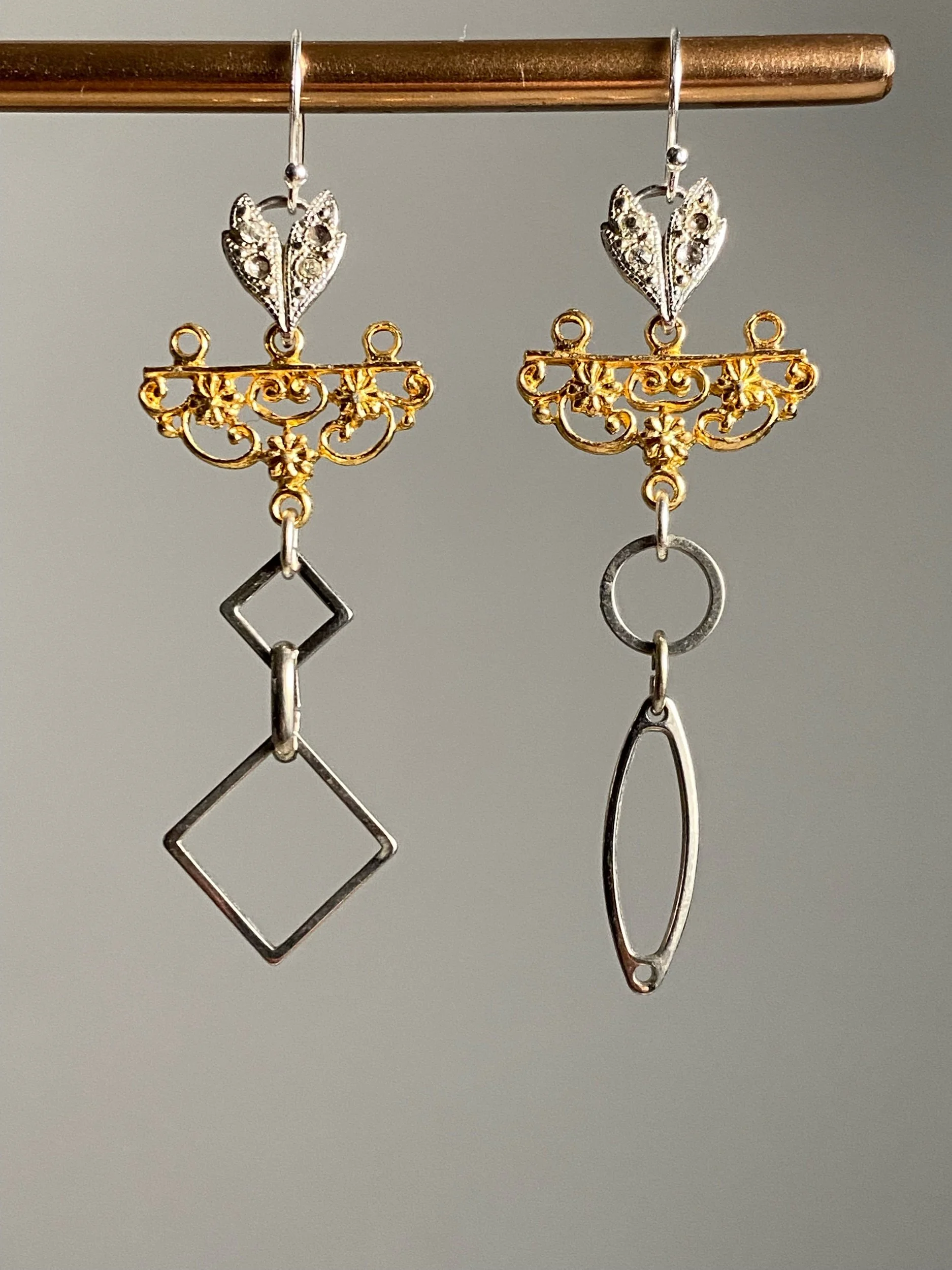 Odd fun shaped earrings