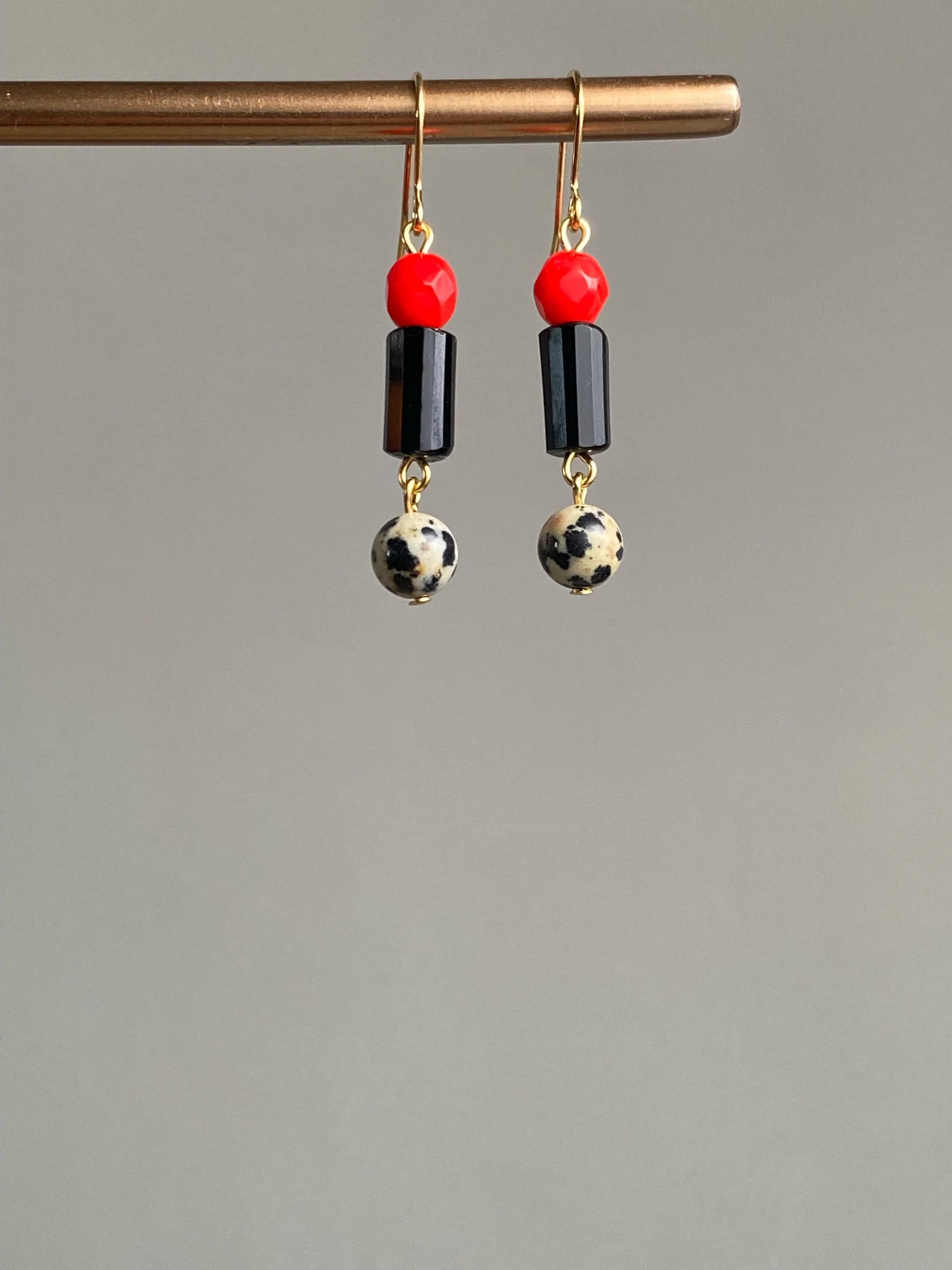 Little classic style earrings