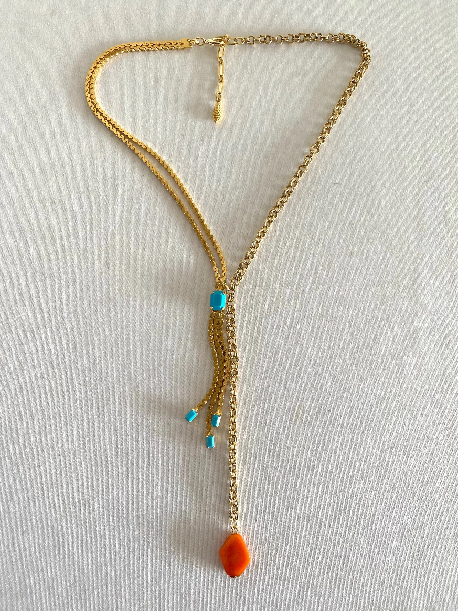Delicate centre drop necklace