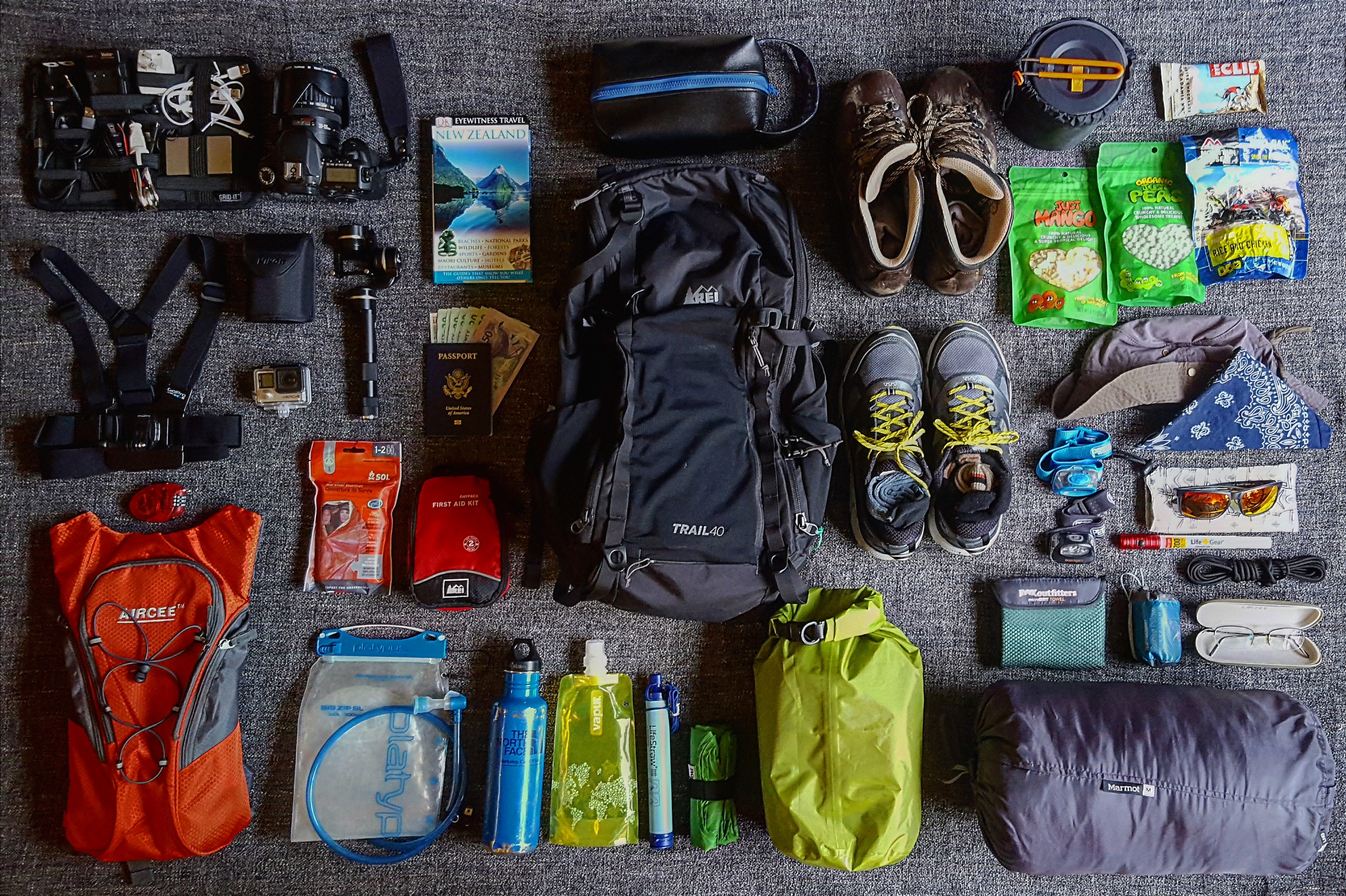 Gear pile for the Southern Hemisphere.