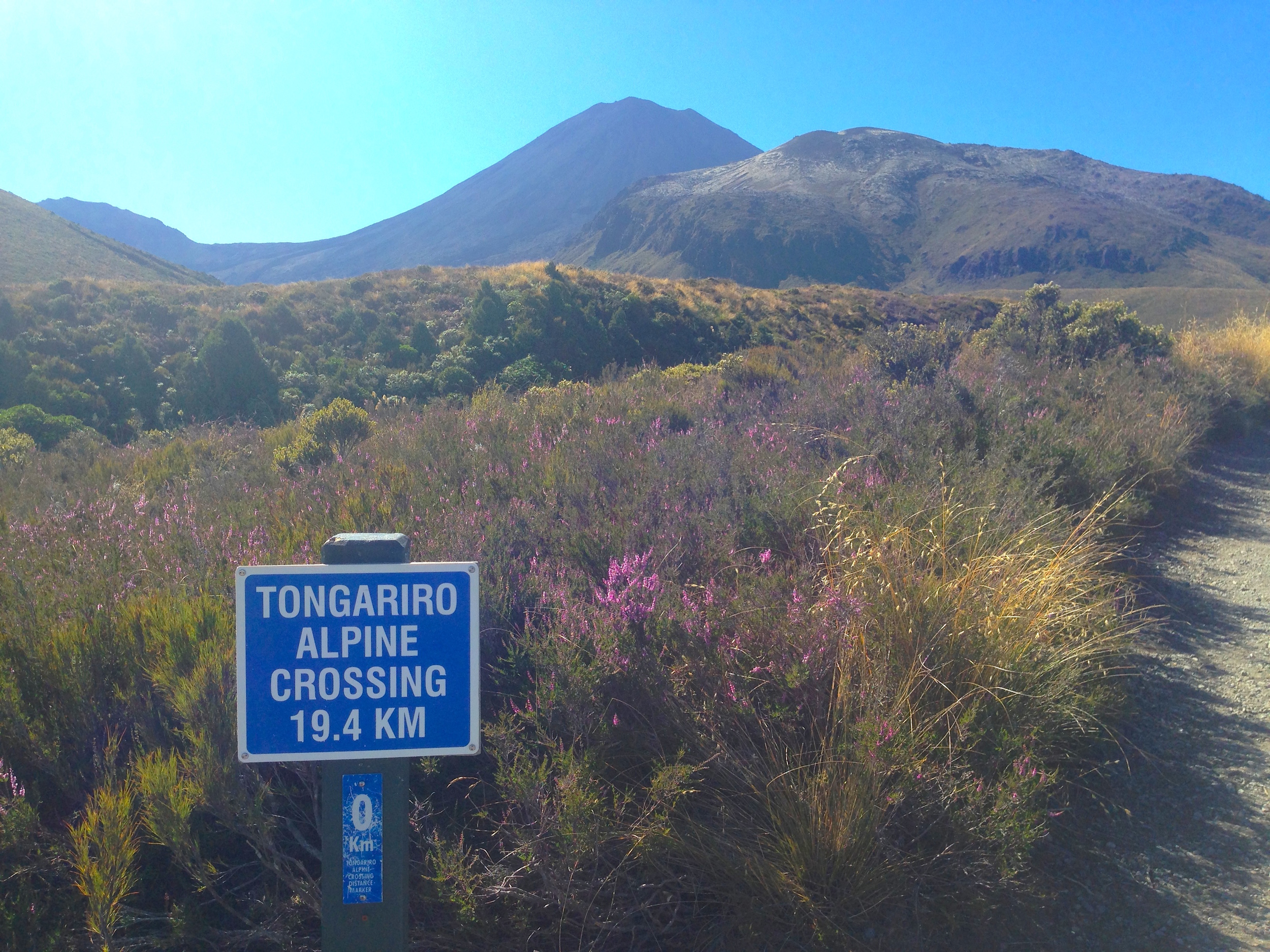 19.4 KM = 12ish miles, but you don't need to do all 12 miles to complete the Mt. Doom experience. You are looking at a 6-7 hour hike though. 