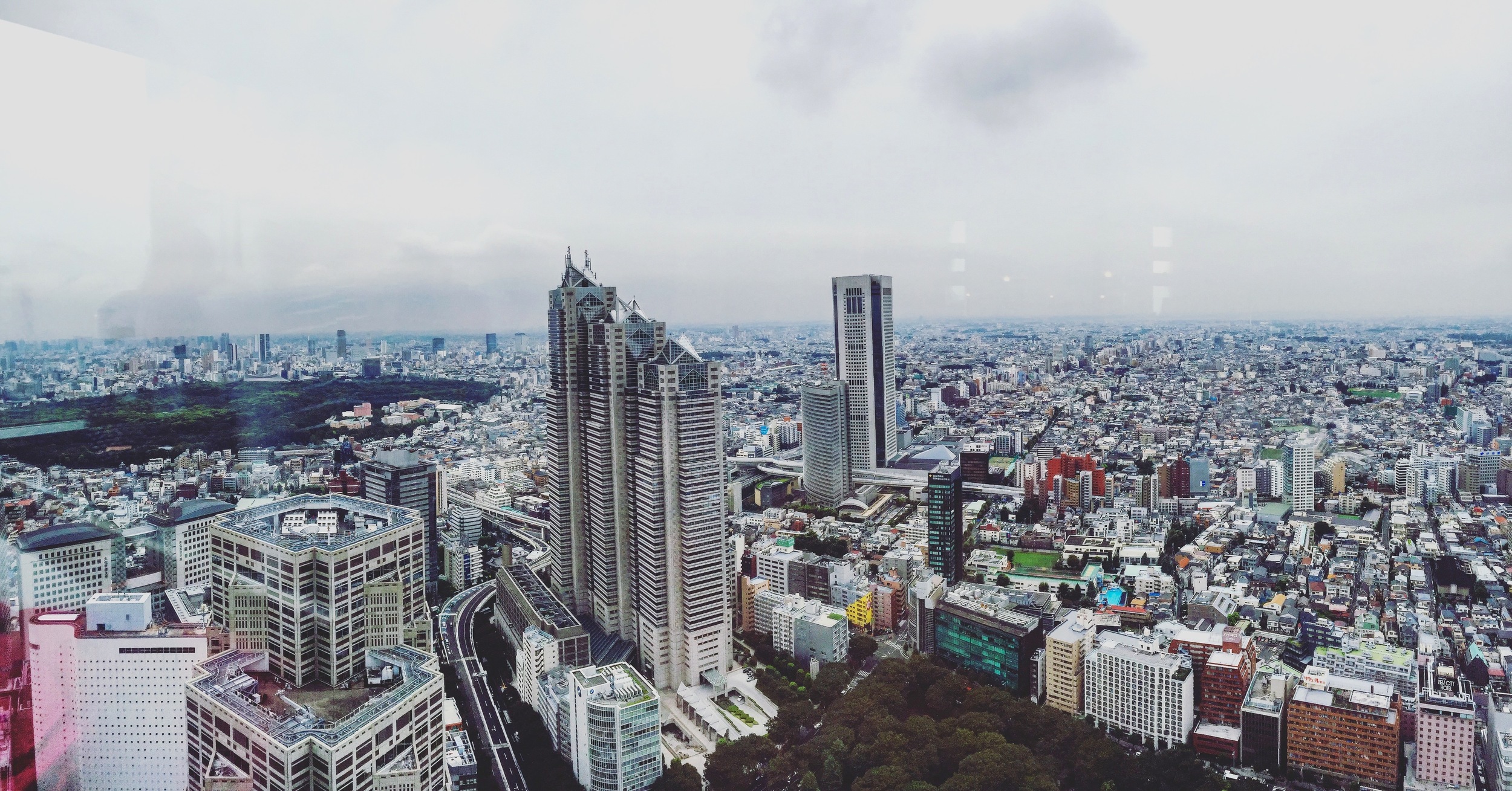 Tokyo skyline from the Metropolitan Government Building.