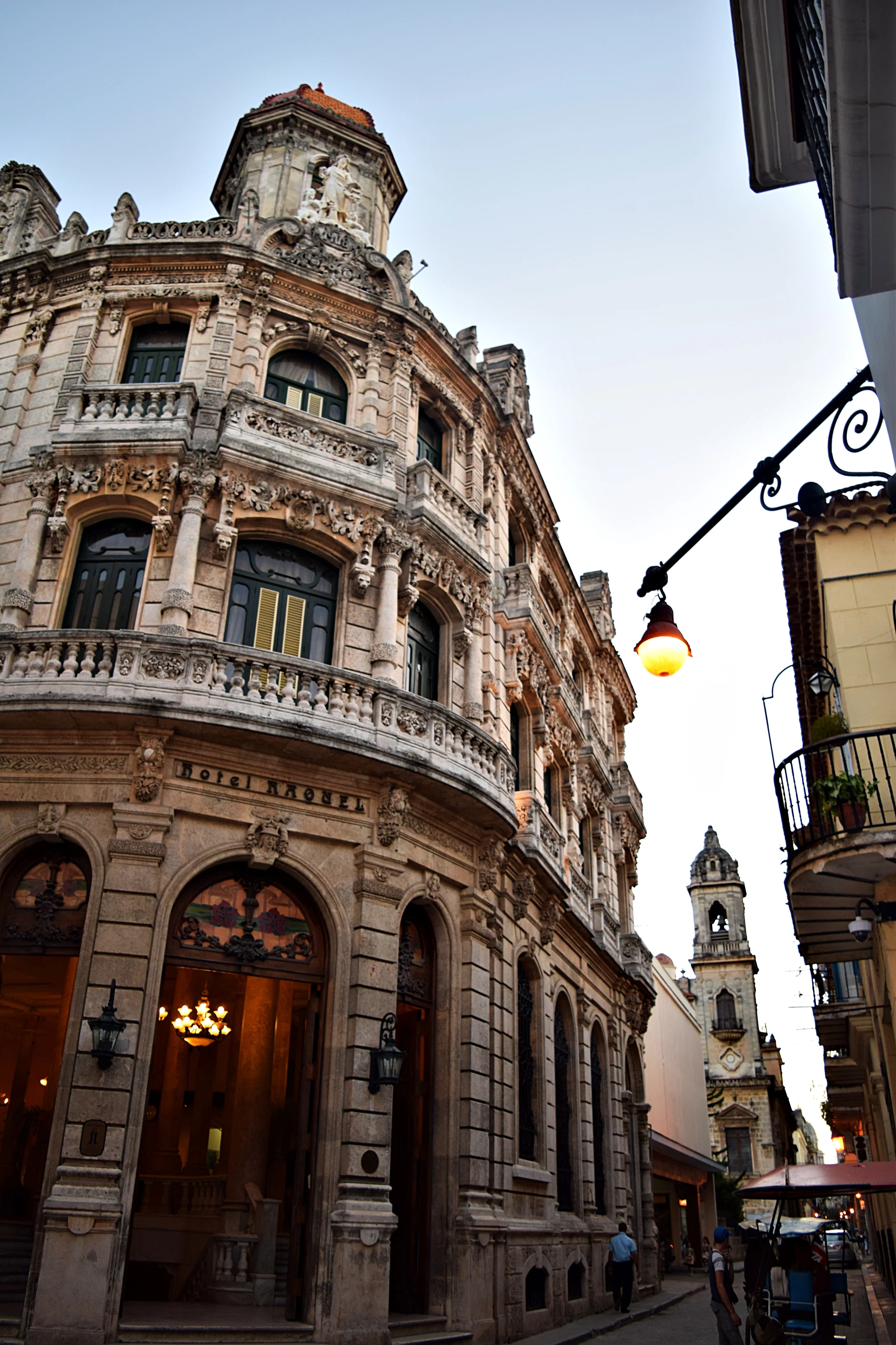 Habana Vieja is peppered with the occasional colonial style architecture that dominates the sky scape.