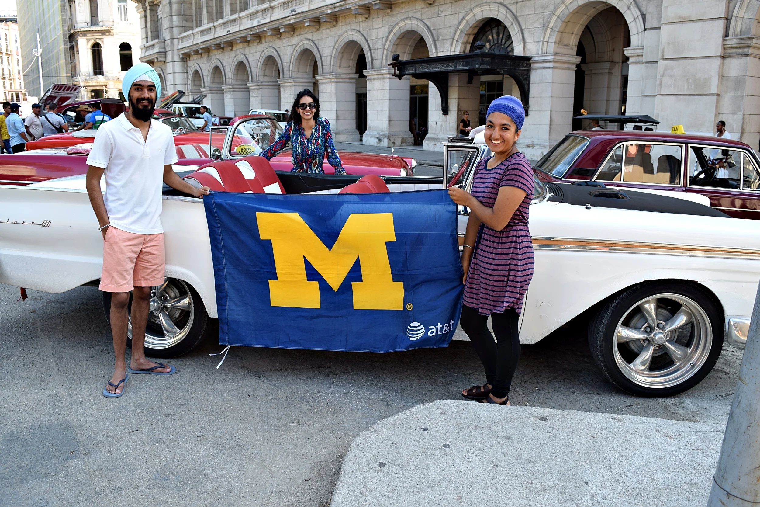 When you have three Wolverines in one place, of course we have to represent the Block M.