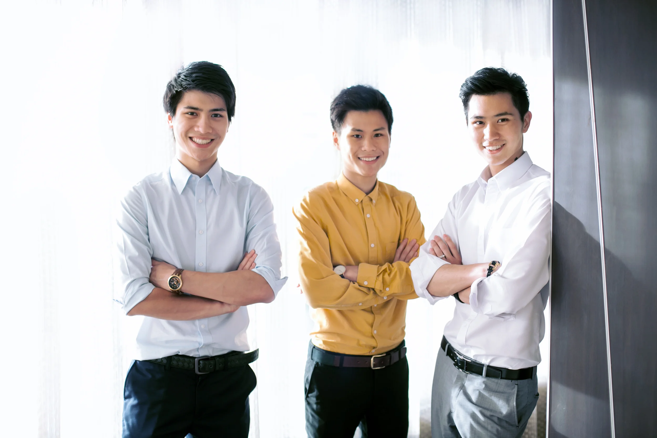 (right to left) Pongsakorn Ketprapakorn, Tharit Ketprapakorn, Nuttasorn Ketprapakorn