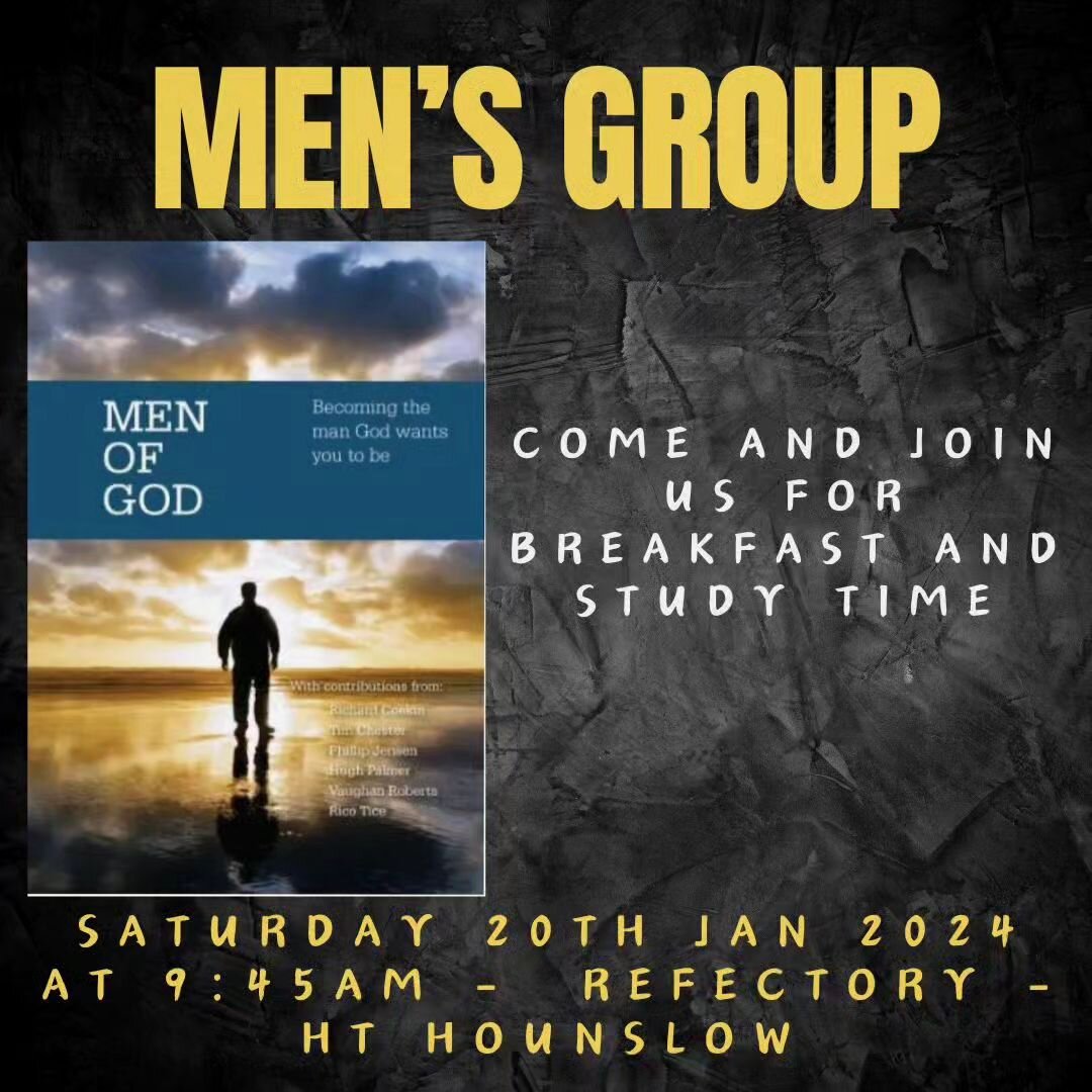 Calling Men who want to become all that God created them for.  Join our guys for breakfast and study on Saturday morning at HT Hounslow. Entrance via back gate from car park.