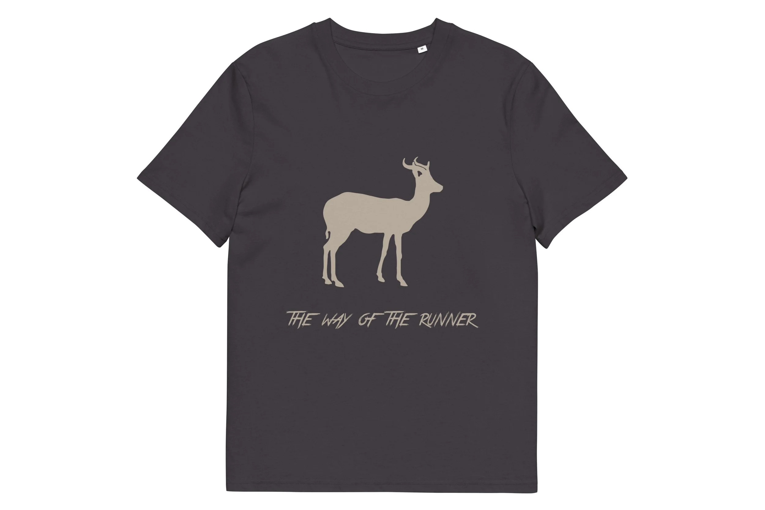 unisex organic cotton t-shirt in anthracite grey