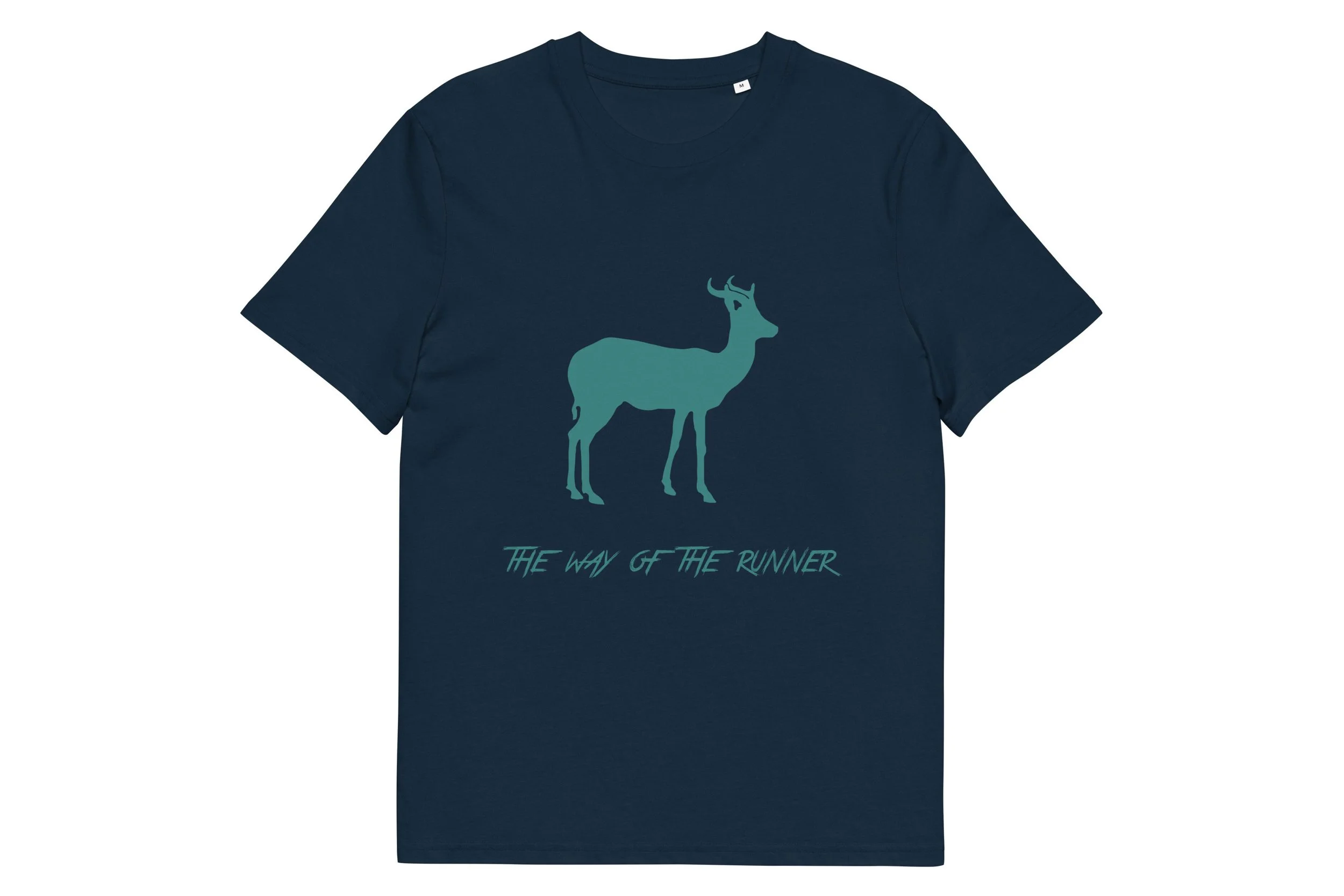 unisex organic cotton t-shirt in french navy