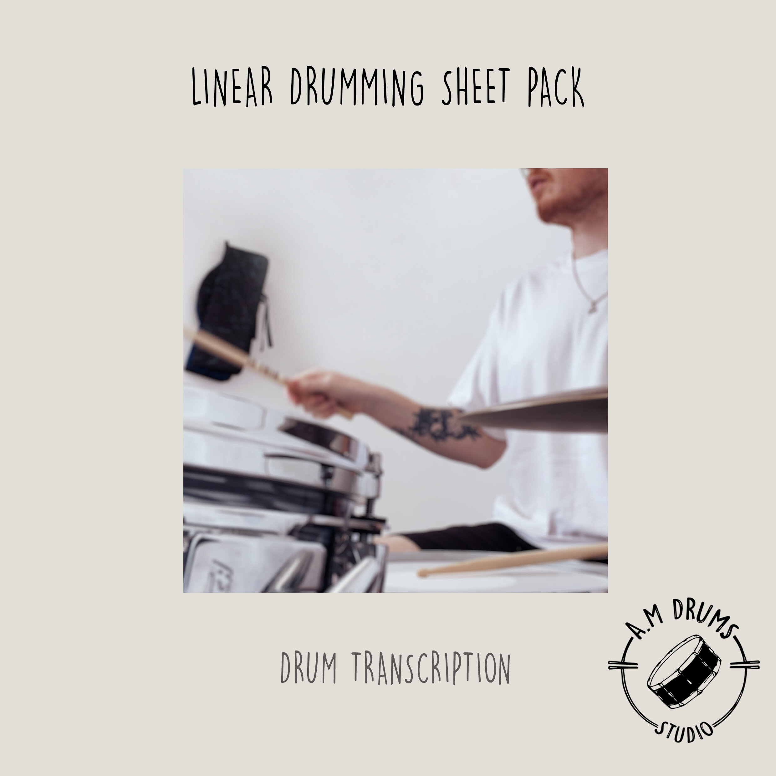 BEGINNER LINEAR DRUMMING SHEET PACK 
