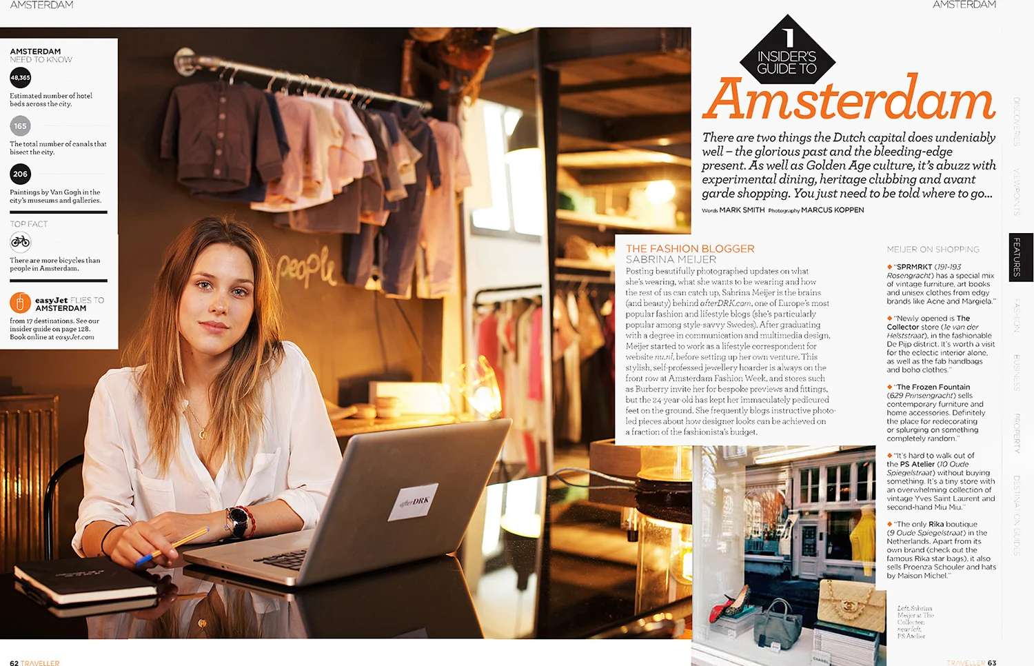 SABRINA MEIJER FOR EASYJET TRAVERLLER MAGAZINE