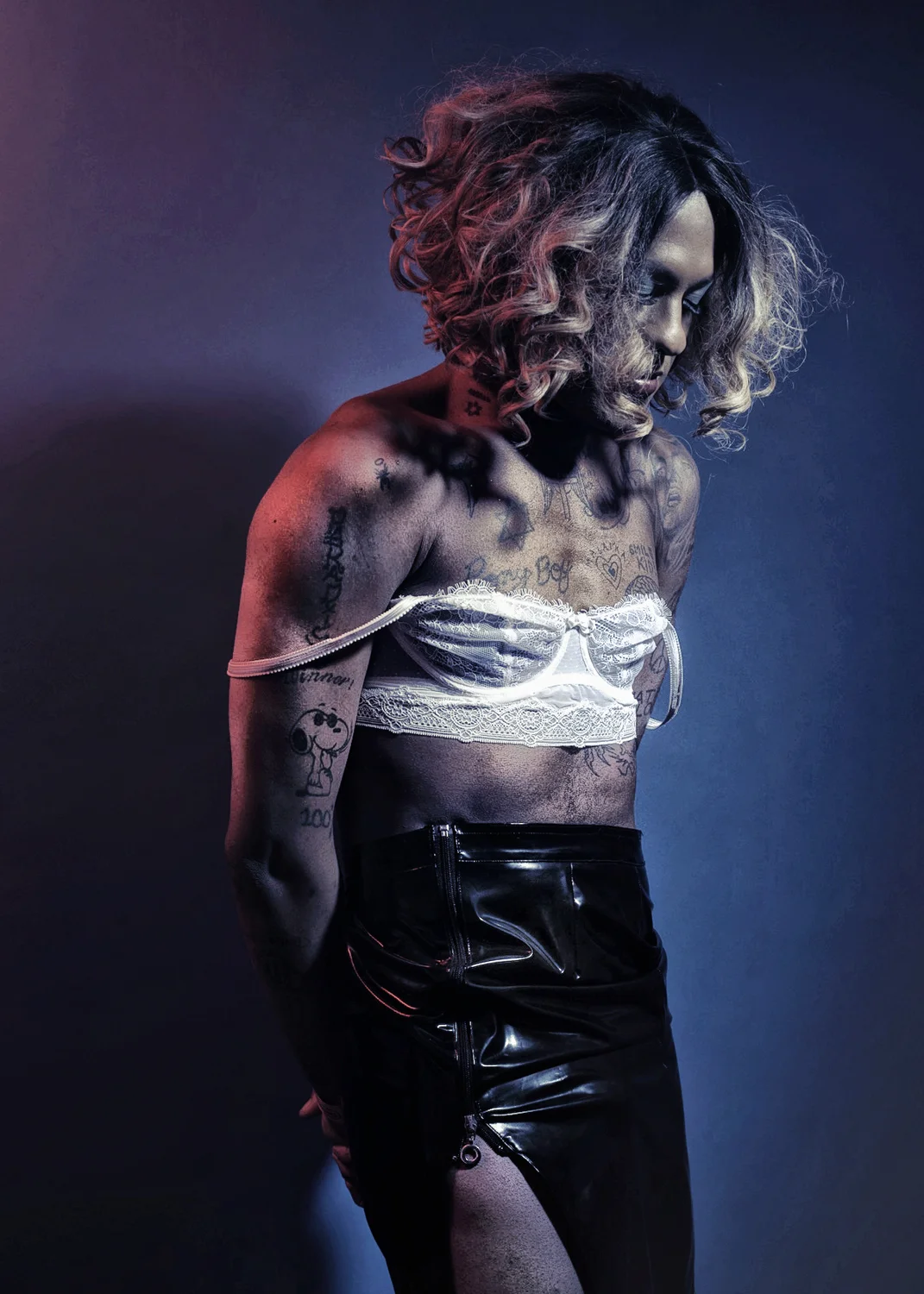 Mykki Blanco, American rapper, performance artist, poet, activist and is self-described as transgender and multi-gendered.