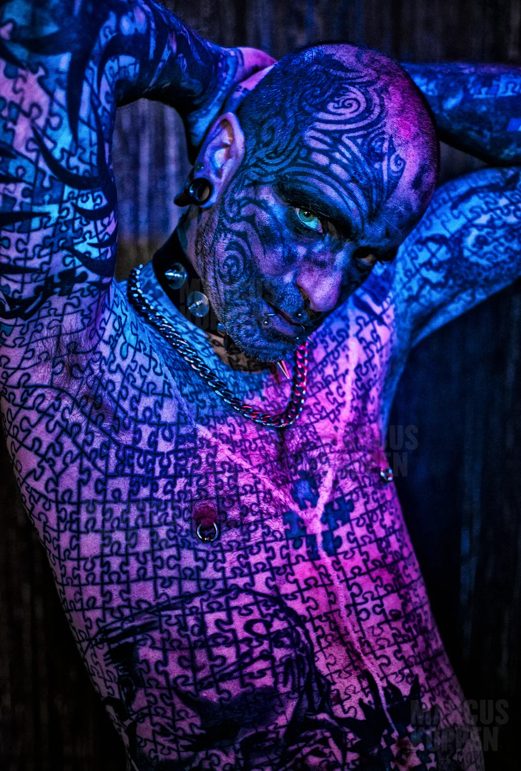Blue Jigsaw, Performer at Cirque le Soir and Model at Ugly Models