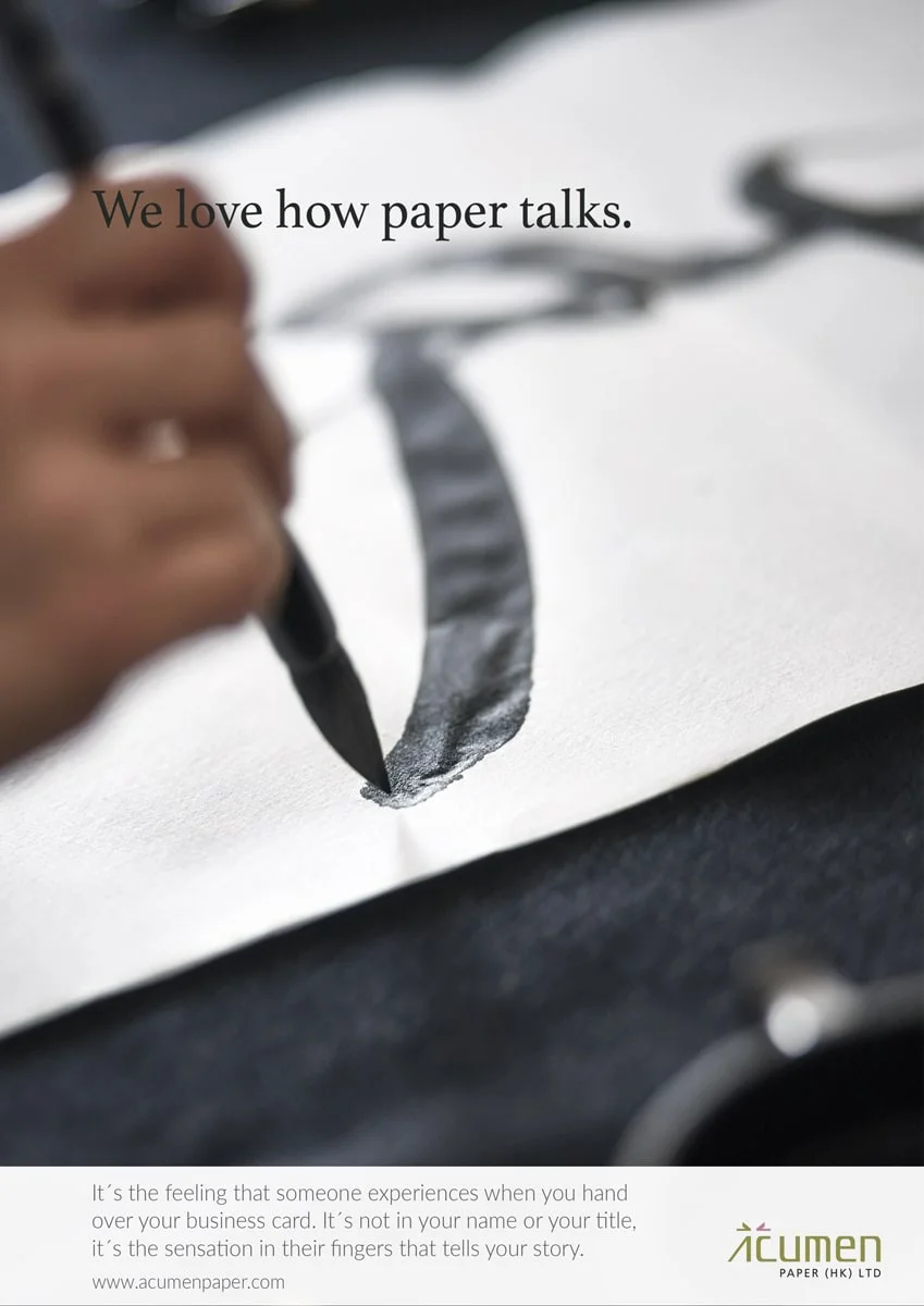  Acumen Paper Hong Kong, brand awareness campaign