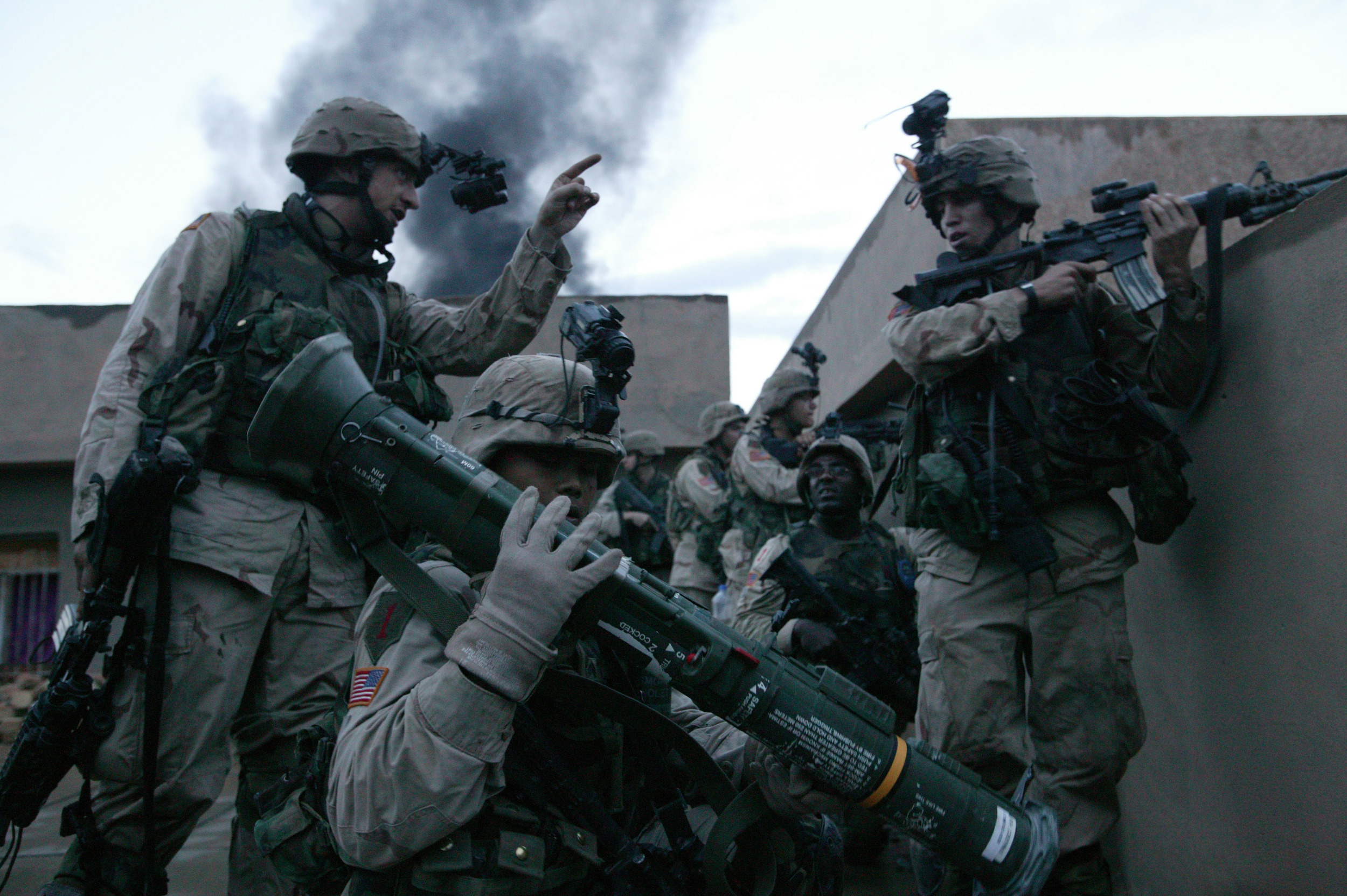 Only The Dead 14 - Credit Yuri Kosyrev _ Noor Images_U.S. Troops on a rooftop in Fallujah.jpg