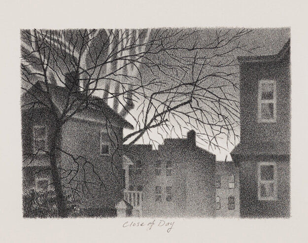  William Behnken, N.A.   Close of Day   (detail) Lithograph, Edition 40, 2019, 7” x 26 ¼”     