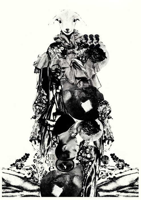 'The Initiate' Screenprint 2011 © Andrew Magee