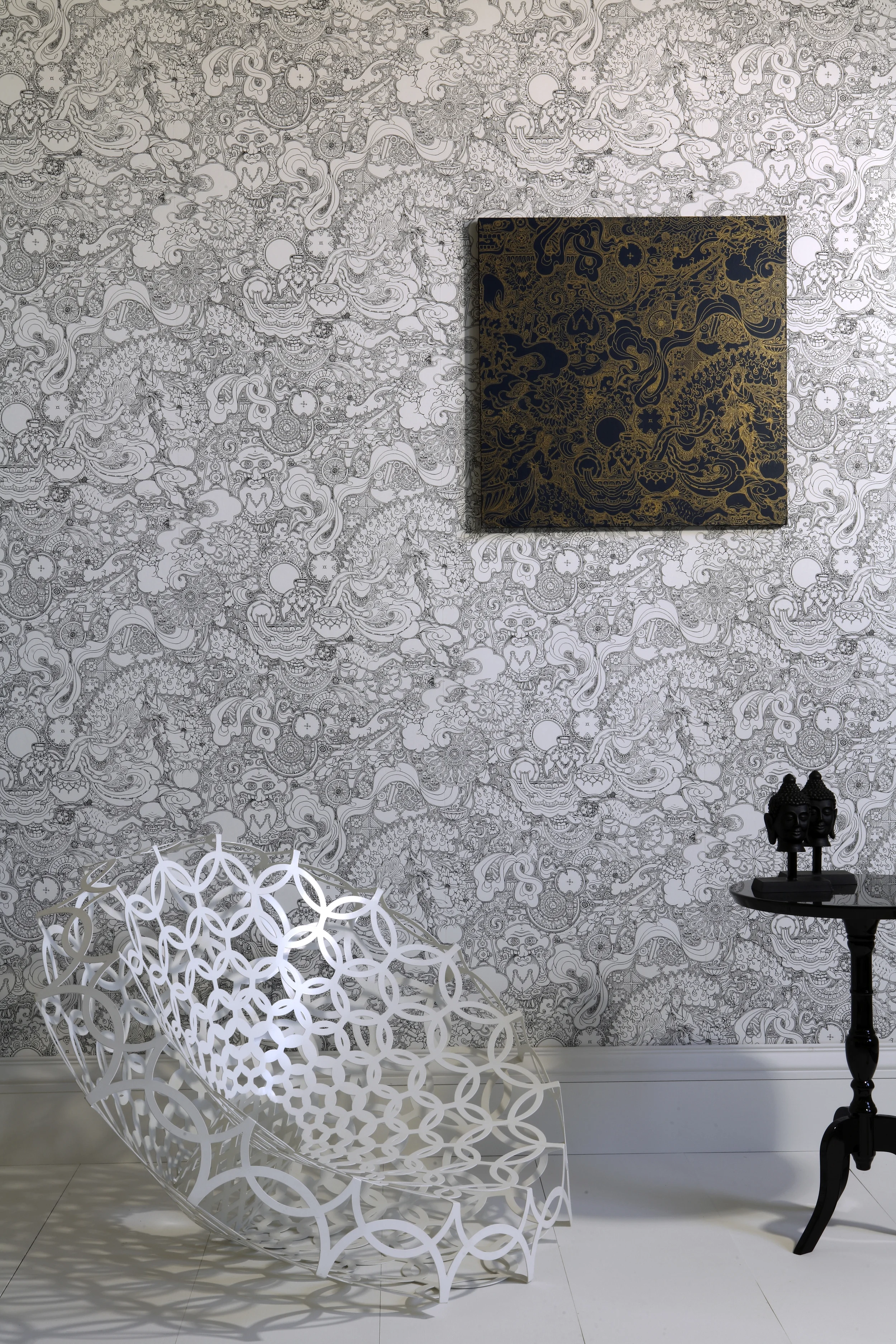 Wallpaper Designed for Graham and Brown 2011 Following residency in Bhaktapur Nepal © Andrew Magee