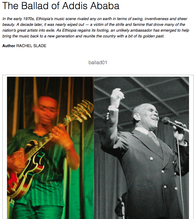 THE BALLAD OF ADDIS ABABA