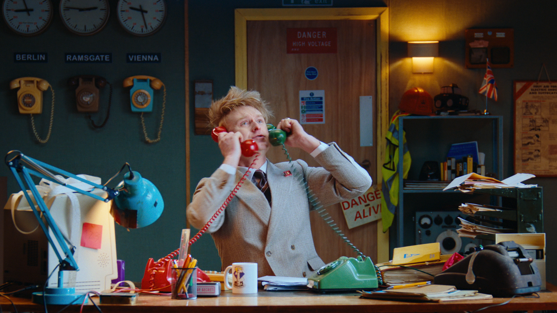 UK Eurovision entry music video “Eins, Zwei, Drei” by Look Mum No Computer, directed by Johnny Goddard