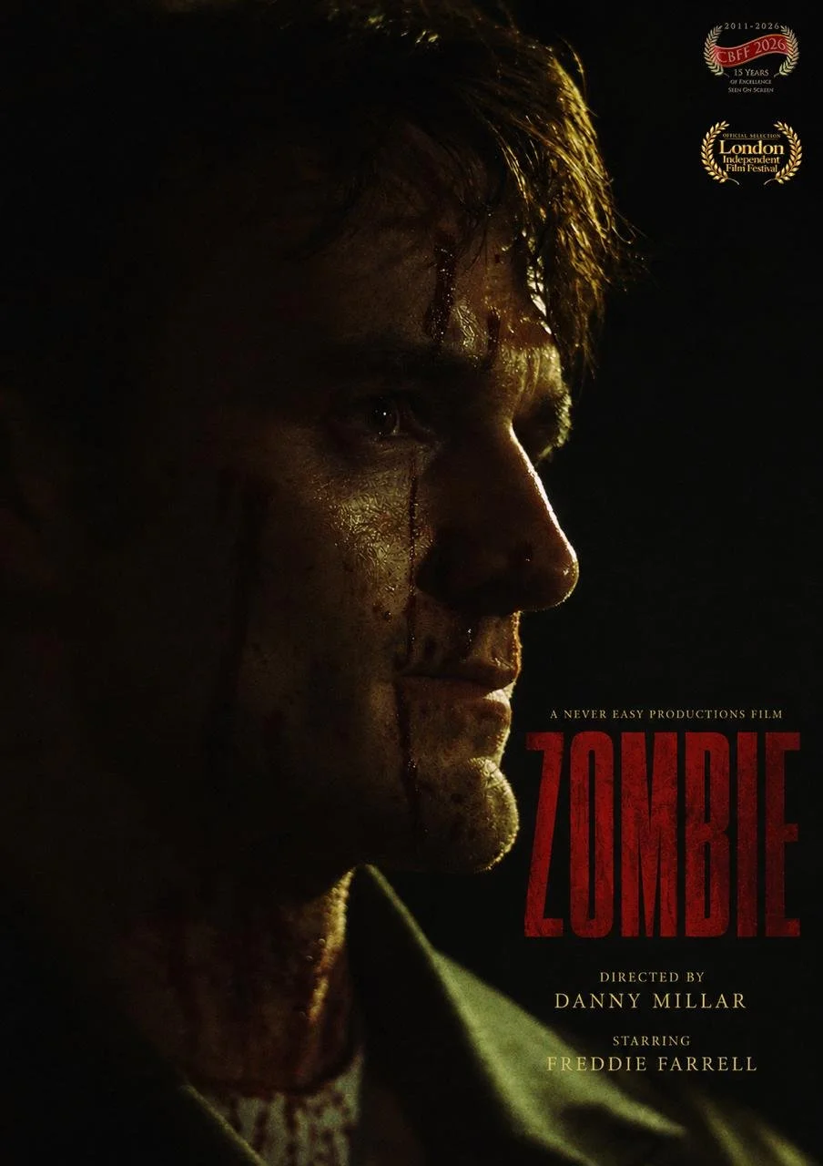 Zombie, a short film directed by Danny Millar starring Freddie Farrell, official selection at Carmarthen Bay Film Festival and London Independent Film Festival
