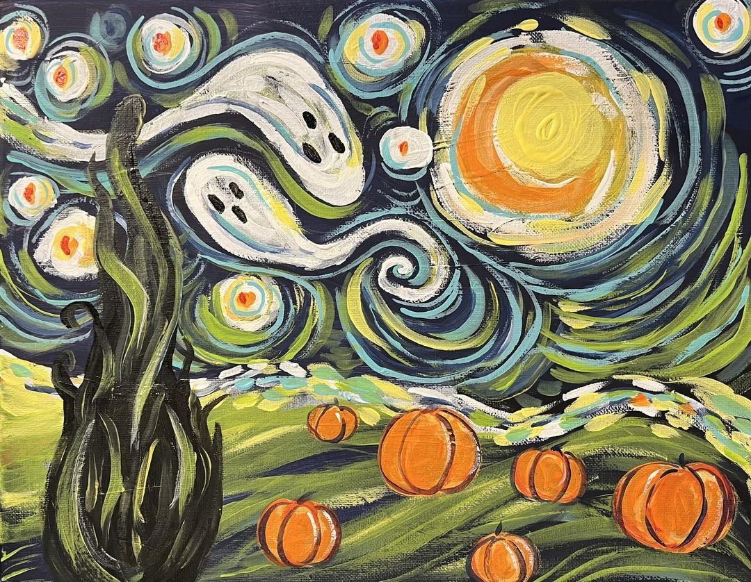 Van Gogh Halloween & Ghosts my painting.jpg
