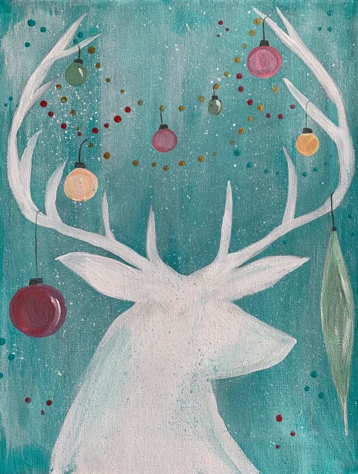 Deer with ornaments paint party.jpg