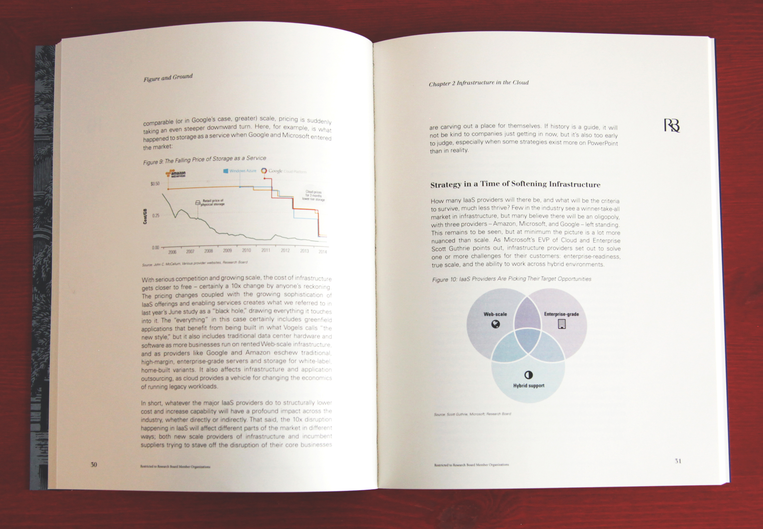 A page on infrastructure as a service from the completed report. 