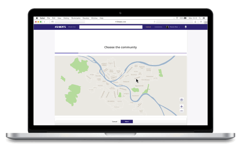 They can then design physical are installations out of sets of visual markers (images).