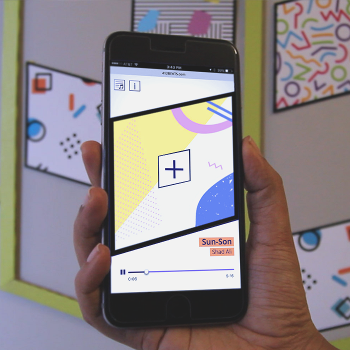 An animation indicates the image has been correctly identified. The image's linked soundtrack begins playing automatically.&nbsp;