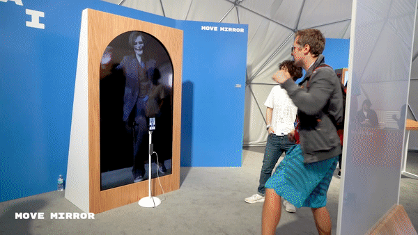 Move Mirror was exhibited at Google I/O 2018
