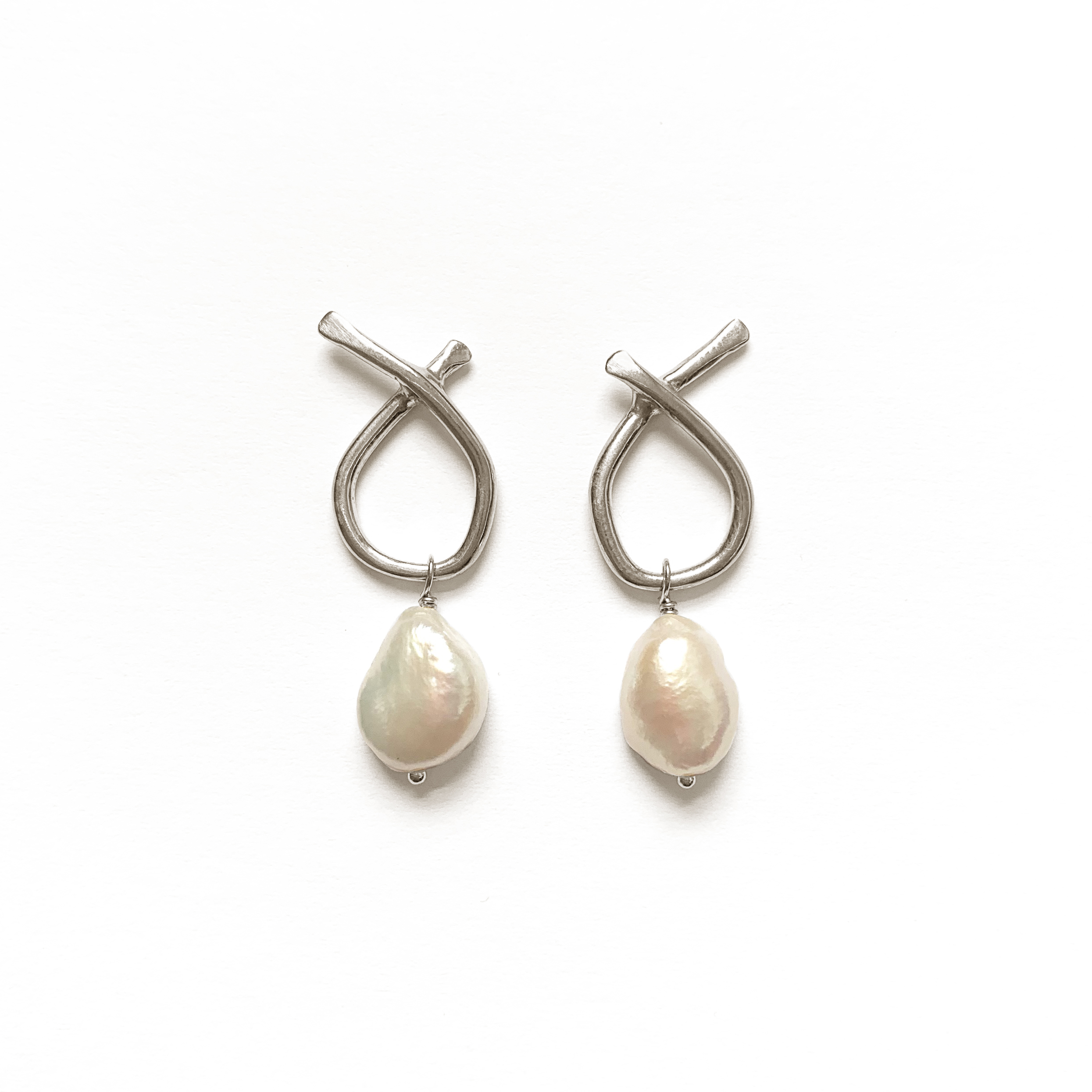 odyssey earrings with baroque pearl by goldeluxe