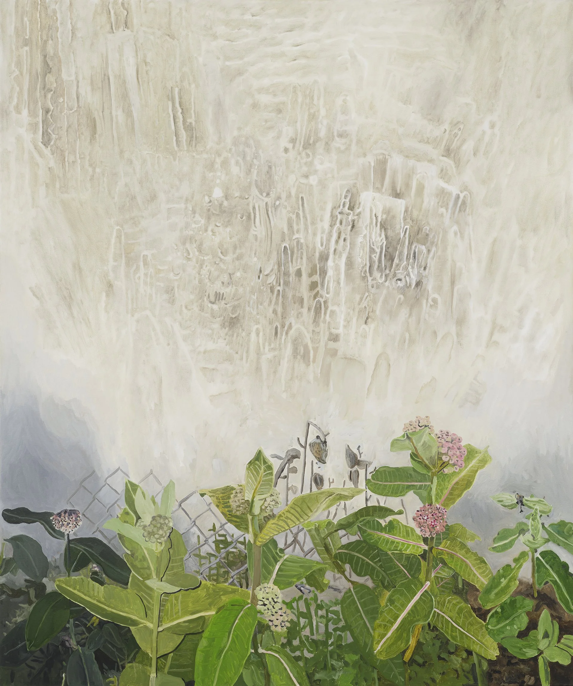 Fountain and Milkweed 