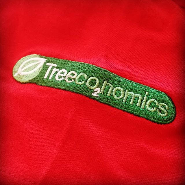 Screen printed front with embroidery on sleeve #keepcalm #trees #embroidery #screenprinting #exeter #devon #roarclothinguk