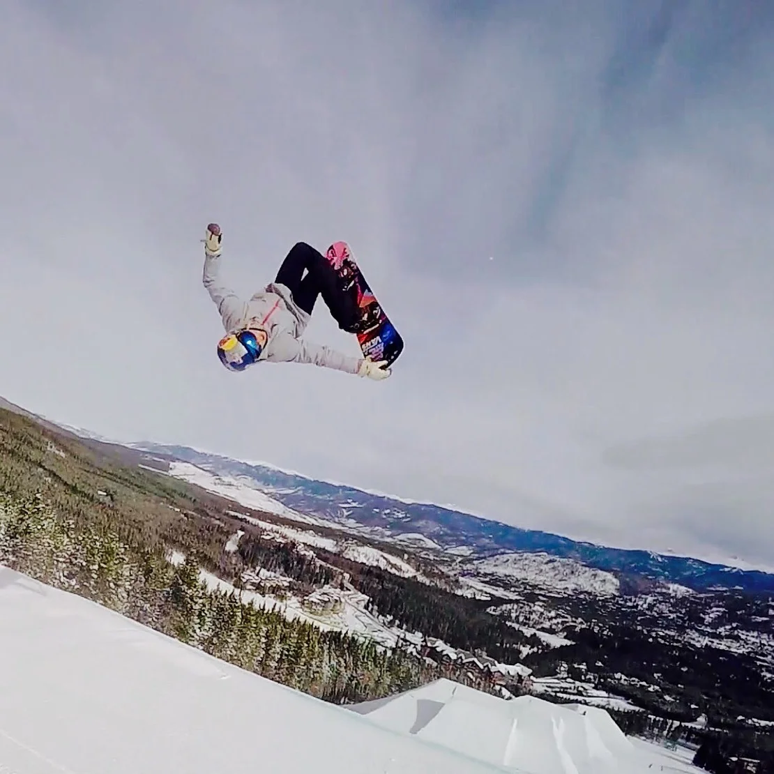 Flying over the ROCY Mountains. Breckenridge Parks. ON FIRE! 