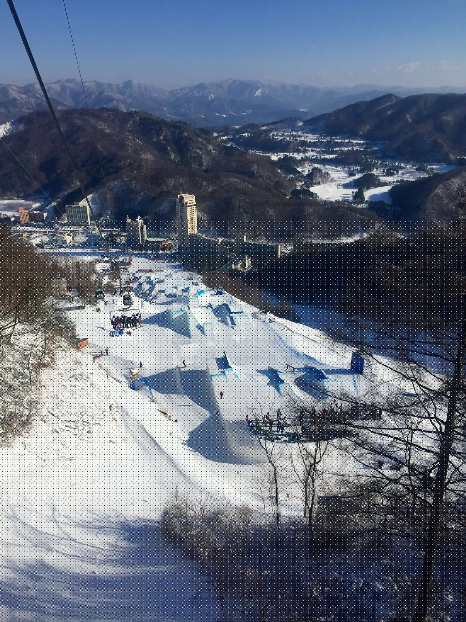The site for 2018 Olympics and the crazy course! 