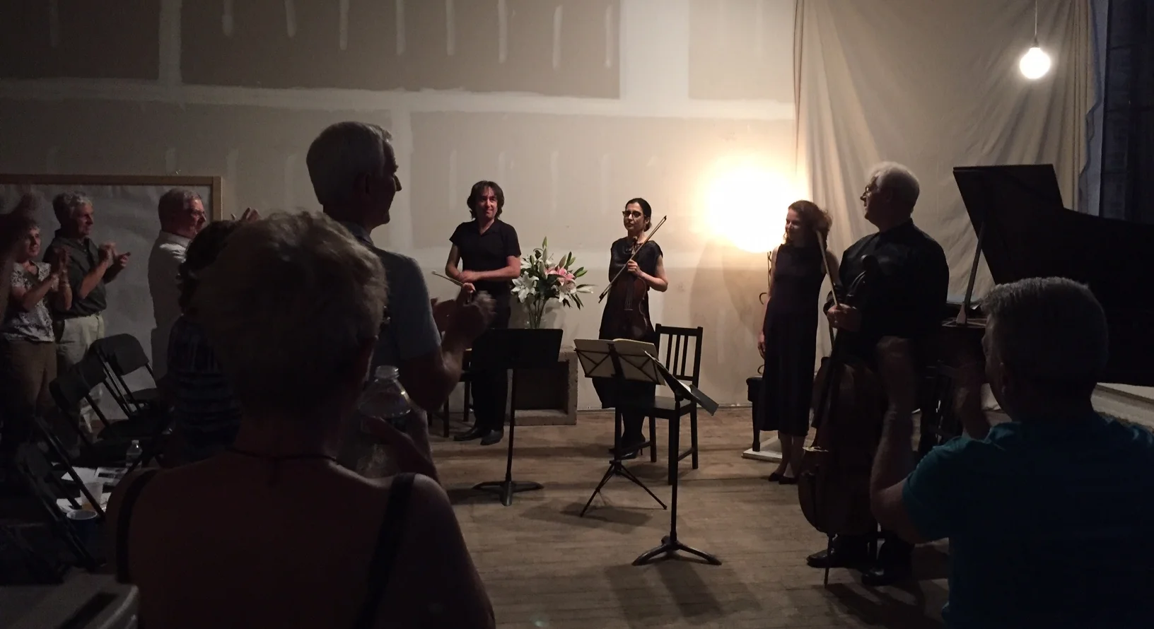 After Brahms Quartet peformance, at the Newburgh Music Festival.