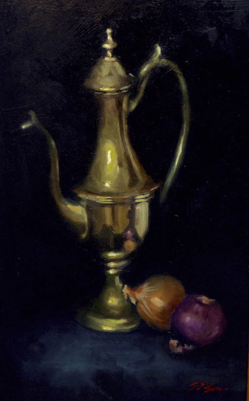 Brass Jug Oil on board