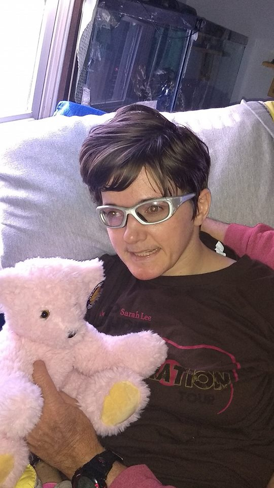 Allison’s last picture on Valentine’s Day. Four days before she passed away. Still smiling.