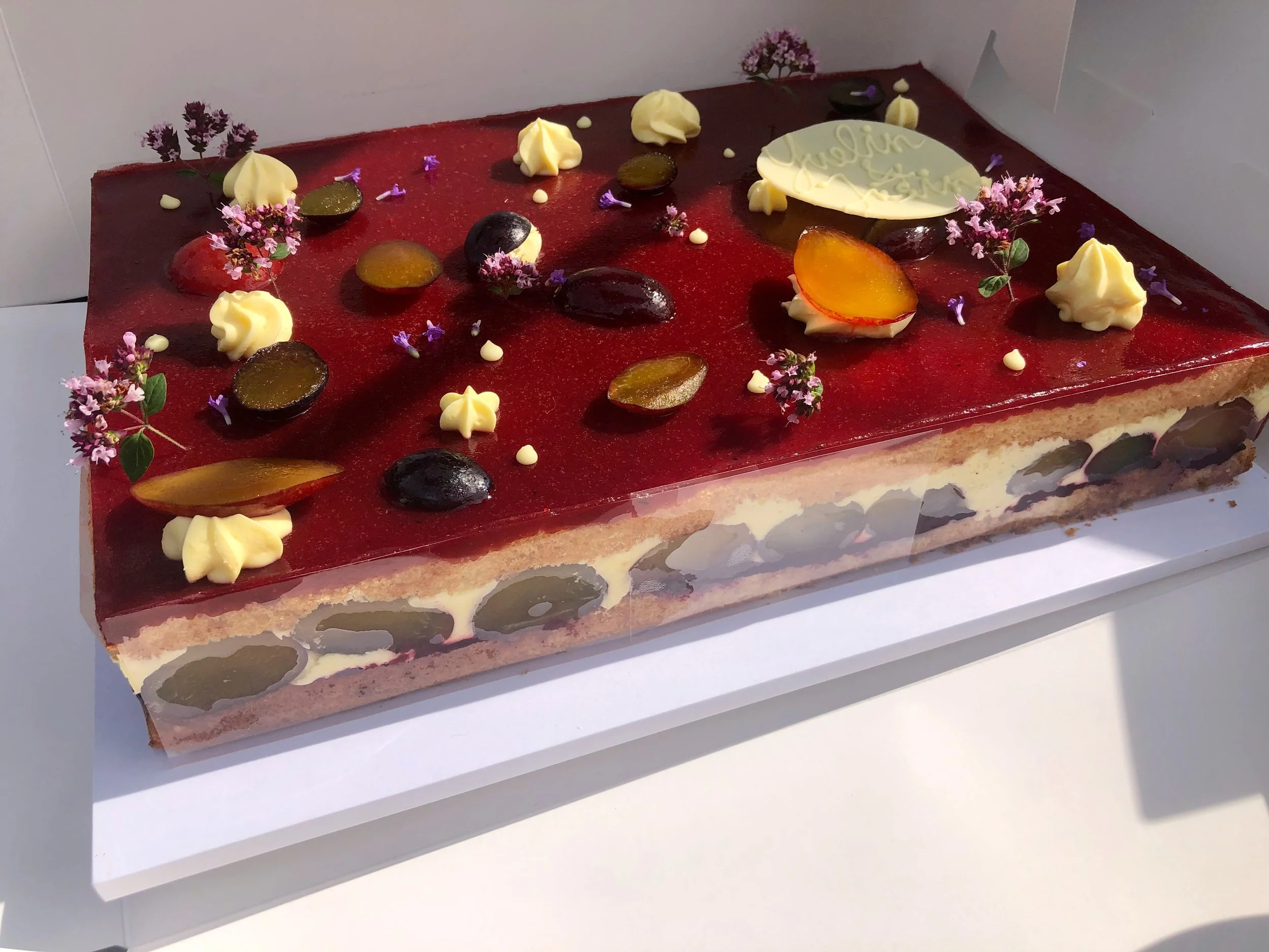 Plums & Berries Cake