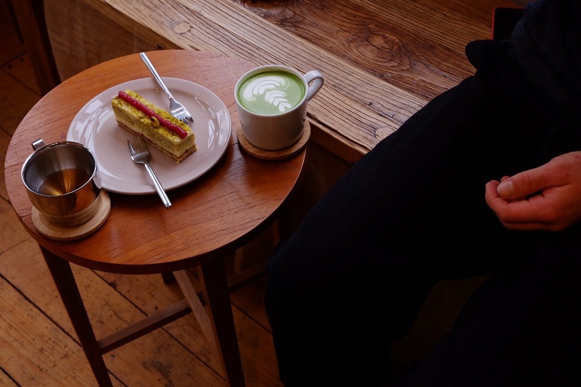 It&rsquo;s V day this week and I can&rsquo;t stand it. We have nice cakes here every week without hearts and red food colouring. Come with or without your person, we love you anyways. 

#shutishuti #patisserie #york #yorkfoodies