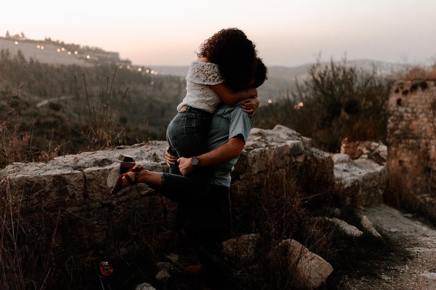 Lifta: a Palestinian village on the outskirts of Jerusalem destroyed in the 1940s || Roz &amp; Nathan: a Palestinian and an American engaged on the outskirts of Jerusalem decades later... [also hi Instagram 👋🏼 long time, no see... I&rsquo;m back &a